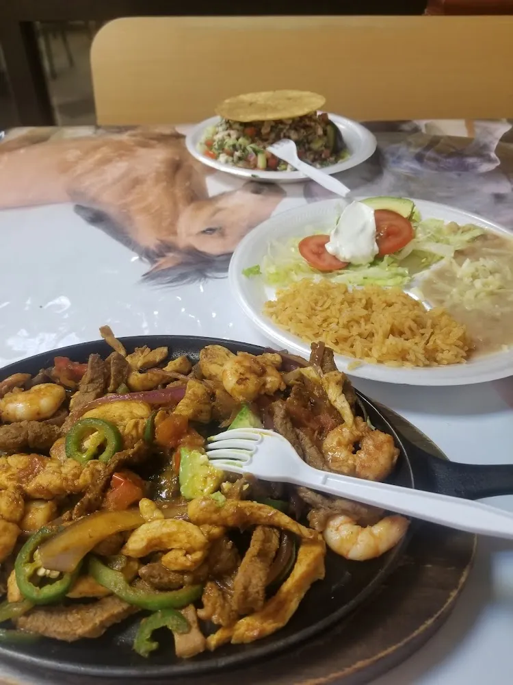 Fajitas And Tostada de Ceviche